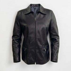Chaqueta recta de piel 651, foto 1
